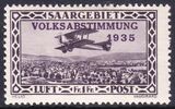 1934  Flugpostmarken: Volksabstimmung 1935