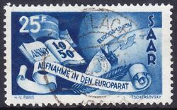 1950  Aufnahme des Saarlandes in den Europarat