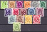 1951  Freimarken: Posthorn im kompl. Satz