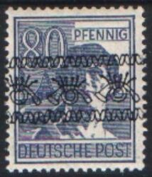 1948  Freimarken: Arbeiterserie mit Bandaufdruck