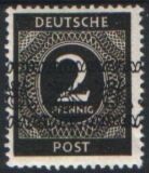 1948  Freimarken: Ziffernserie mit Bandaufdruck  52 I  K