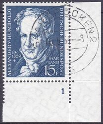 1959  100. Todestag von Alexander Freiherr von Humboldt