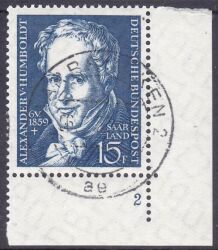 1959  100. Todestag von Alexander Freiherr von Humboldt