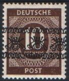 1948  Freimarken: Ziffernserie mit Bandaufdruck  54 I  K