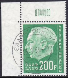 1957  Freimarke:  Theodor Heuss II