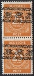 1948  Freimarken: Ziffernserie mit Bandaufdruck  62 I  K
