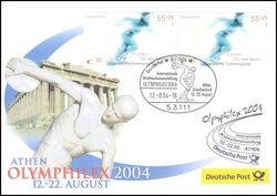 2004  Ausstellungsbeleg Nr. 92 - OLYMPHILEX 2004 Athen