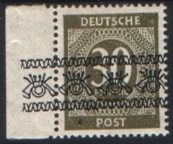 1948  Freimarken: Ziffernserie mit Bandaufdruck  63 I  K