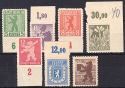 1945  Freimarken: Berliner Bär und Eiche