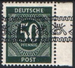 1948  Freimarken: Ziffernserie mit Bandaufdruck  66 I  K