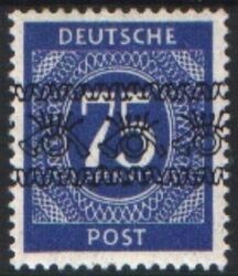 1948  Freimarken: Ziffernserie mit Bandaufdruck  67 I  K