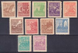 1946  Freimarken. sogen. Abschiedsserie y