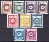 1945  Freimarken: Ziffernserie mit deutscher Inschrift