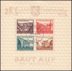 1946  Blockausgabe: Wiederaufbau zerstörter Brücken in Thüringen