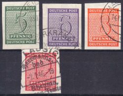 1945  Freimarken: Ziffern  ( I ) X