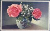 Blumenmotiv - Rosen und Maiglöckchen
