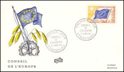 1963  Europafahne - FDC