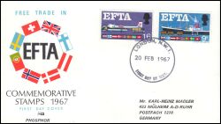 1967  Aufhebung der Zollschranken zwischen EFTA-Ländern