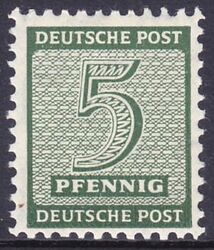 1945  Freimarken: Ziffern  ( I ) mit amtl. Zhnung