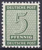 1945  Freimarken: Ziffern  ( I ) mit amtl. Zähnung