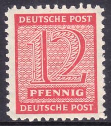 1945  Freimarken: Ziffern  ( I ) mit amtl. Zähnung