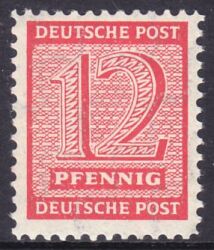 1945  Freimarken: Ziffern  ( I ) mit amtl. Zähnung