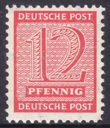 1945  Freimarken: Ziffern  ( I ) mit amtl. Zhnung