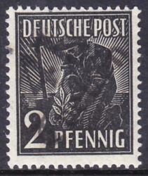 1948  Freimarke mit Bezirksstempel-Aufdruck - 166