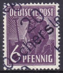 1948  Freimarke mit Bezirksstempel-Aufdruck - 167