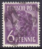 1948  Freimarke mit Bezirksstempel-Aufdruck - 167