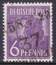 1948  Freimarke mit Bezirksstempel-Aufdruck - 167