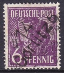 1948  Freimarke mit Bezirksstempel-Aufdruck - 167