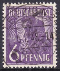 1948  Freimarke mit Bezirksstempel-Aufdruck - 167