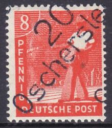 1948  Freimarke mit Bezirksstempel-Aufdruck - 168