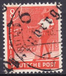 1948  Freimarke mit Bezirksstempel-Aufdruck - 168