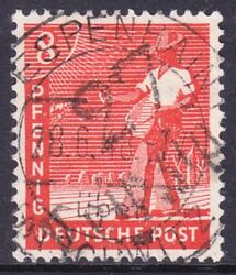 1948  Freimarke mit Bezirksstempel-Aufdruck - 168