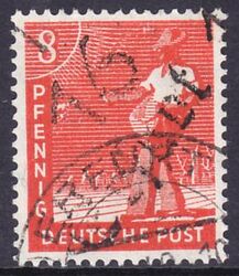 1948  Freimarke mit Bezirksstempel-Aufdruck - 168