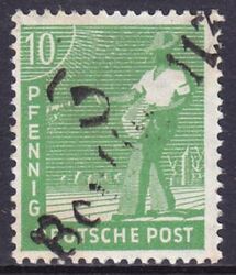 1948  Freimarke mit Bezirksstempel-Aufdruck - 169