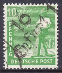 1948  Freimarke mit Bezirksstempel-Aufdruck - 169