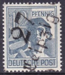 1948  Freimarke mit Bezirksstempel-Aufdruck - 170