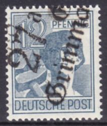 1948  Freimarke mit Bezirksstempel-Aufdruck - 170