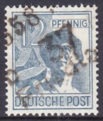 1948  Freimarke mit Bezirksstempel-Aufdruck - 170