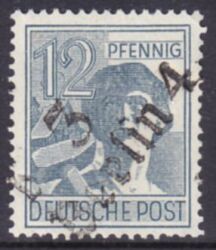 1948  Freimarke mit Bezirksstempel-Aufdruck - 170