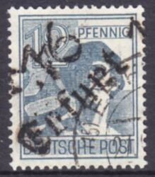 1948  Freimarke mit Bezirksstempel-Aufdruck - 170