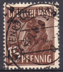 1948  Freimarke mit Bezirksstempel-Aufdruck - 171