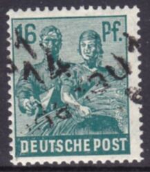 1948  Freimarke mit Bezirksstempel-Aufdruck - 172