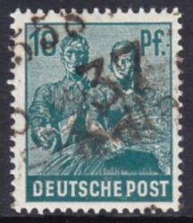 1948  Freimarke mit Bezirksstempel-Aufdruck - 172