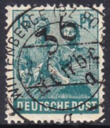 1948  Freimarke mit Bezirksstempel-Aufdruck - 172