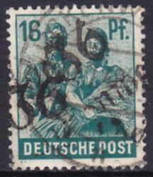 1948  Freimarke mit Bezirksstempel-Aufdruck - 172
