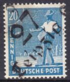 1948  Freimarke mit Bezirksstempel-Aufdruck - 173
